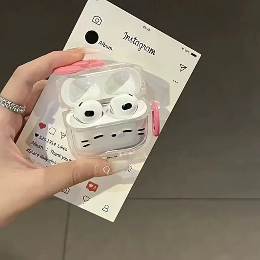 Anti-Fall Sleepy Cat Airpods Case