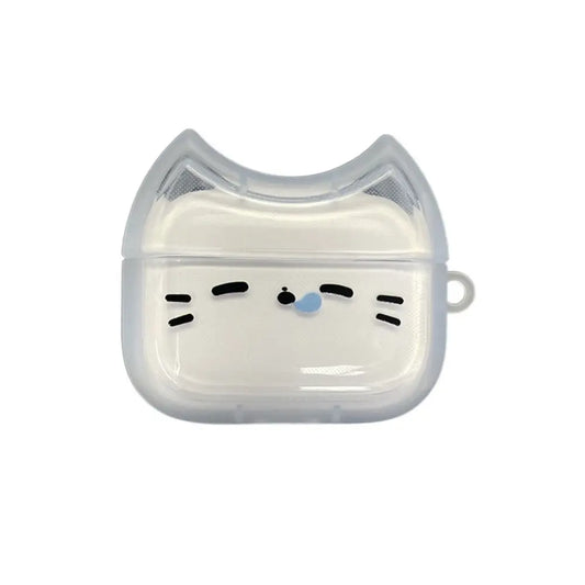 Anti-Fall Sleepy Cat Airpods Case
