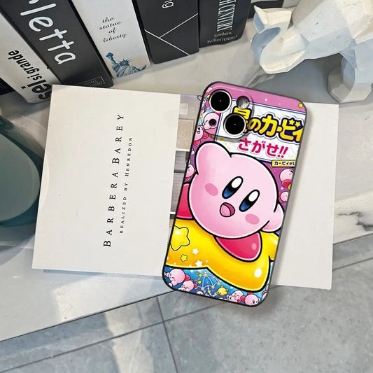 Kirbys Phone Case FOR IPhone Black Soft Covers